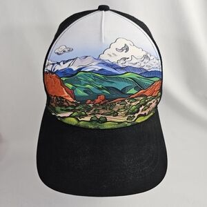 Boco Gear Running Trucker Pikes Peak Hat Cap Sz OS